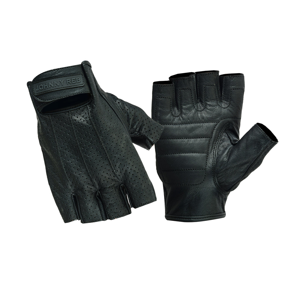 Men's Perforated Fingerless Gloves