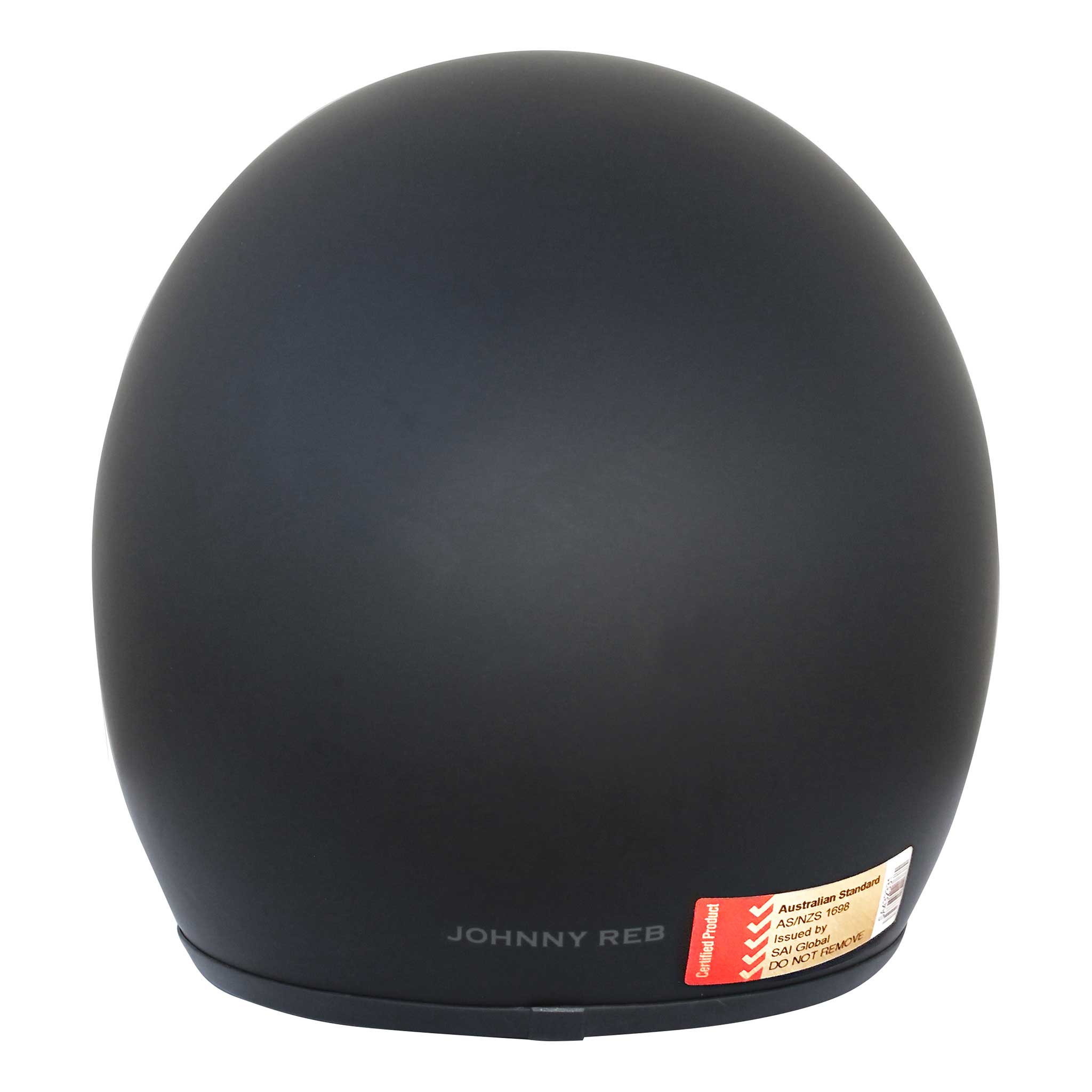 Olga Open Face Helmet - Matte Black/Black Lining