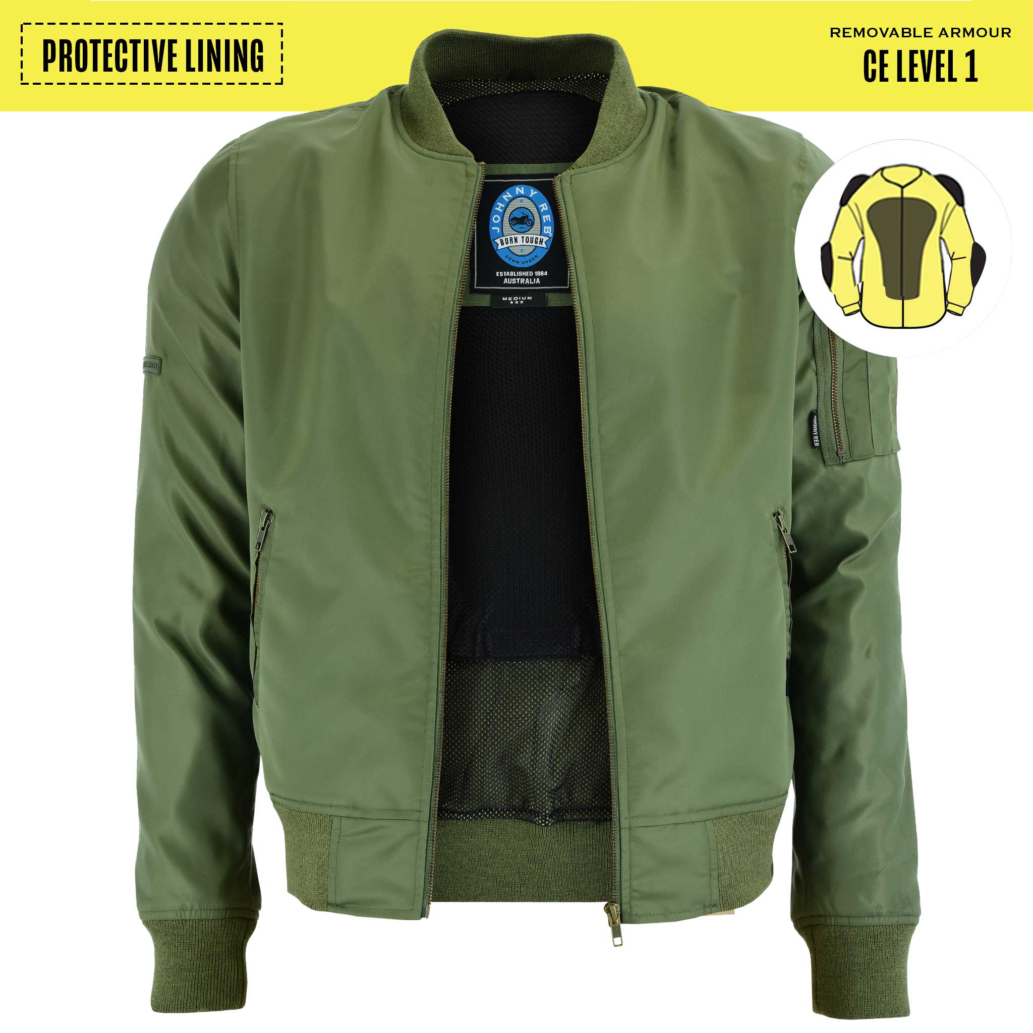 Men's Protective Bomber Jacket