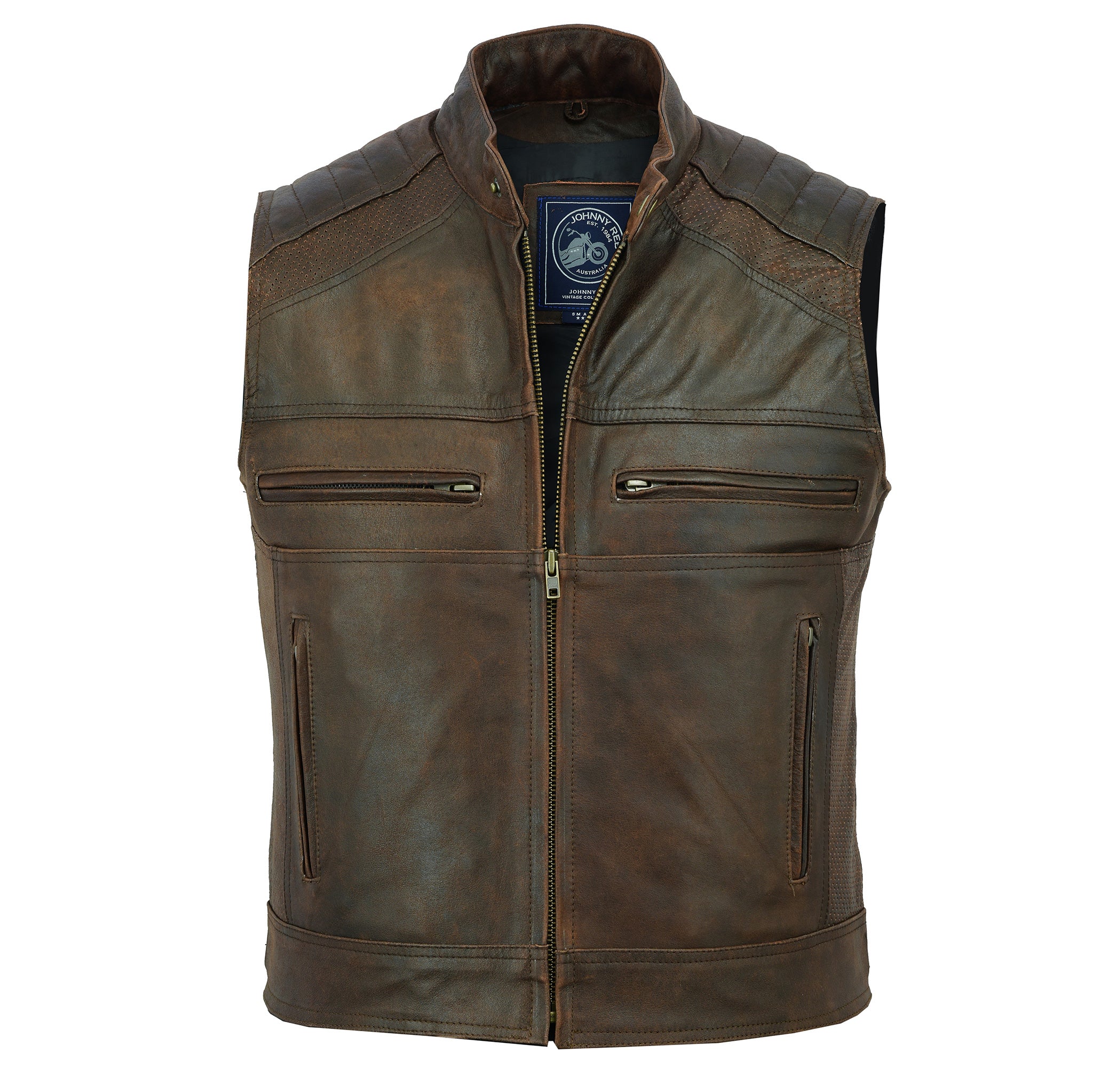 Men's Botany Vintage Leather Vest